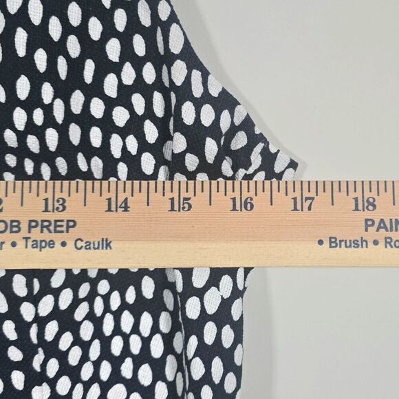J Crew Factory Sheath Dress Basketweave Oncilla Print Women's Size 8 Navy Lined - Picture 10 of 13